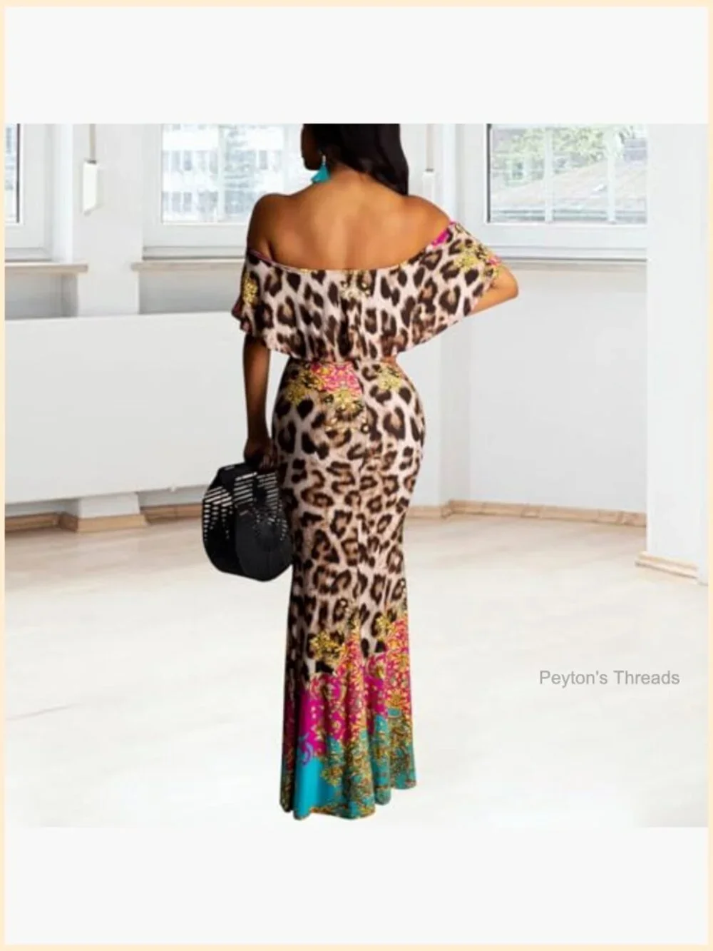 Off Shoulder Ruffle Bodycon Maxi Dress Ruched Evening Gown Prom Party